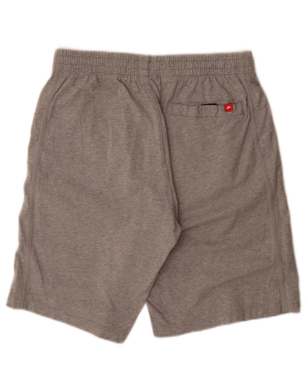Shorts esportivos masculinos Nike médio cinza algodão