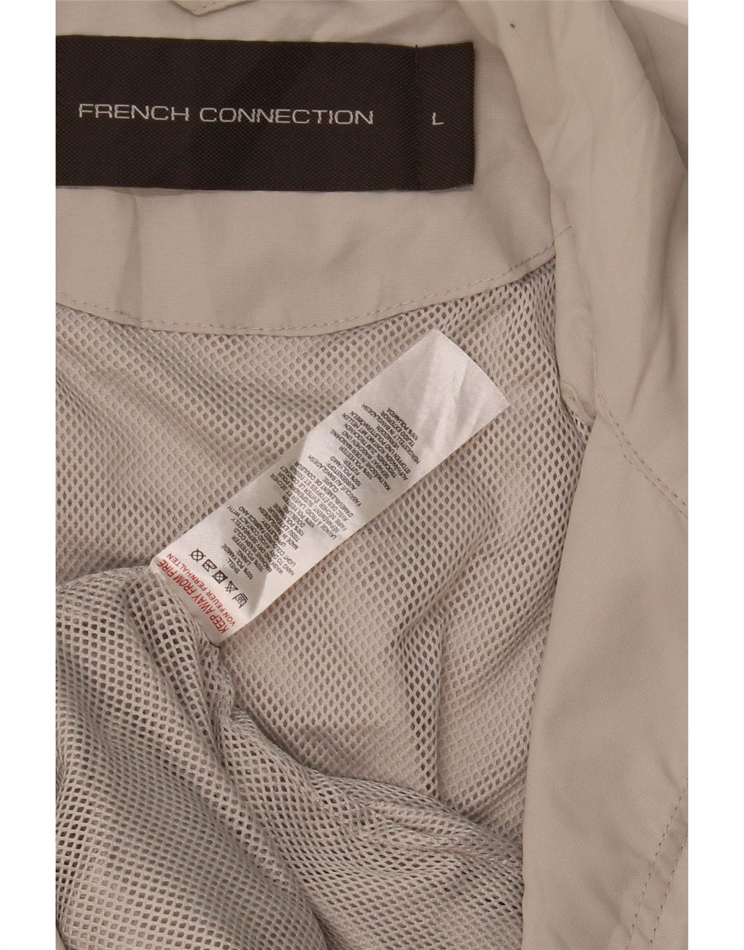 Jaqueta utilitária masculina French Connection UK 40 grande poliamida bege