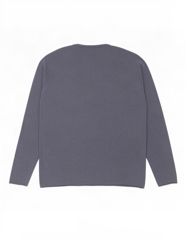 Zara Mens Crew Neck Jumper Sweater Large Blue