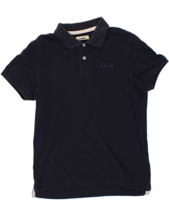 DIADORA Mens Polo Shirt Small Navy Blue Cotton Vintage Diadora and Second-Hand Diadora from Messina Hembry 