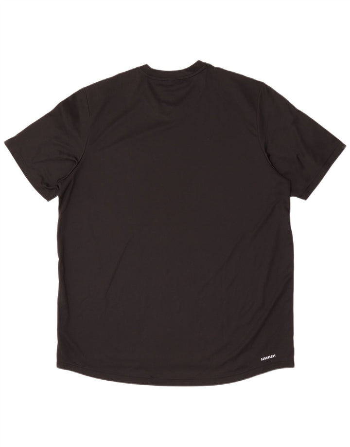 Adidas Mens Aeroready Camiseta Top XL Preto Poliéster