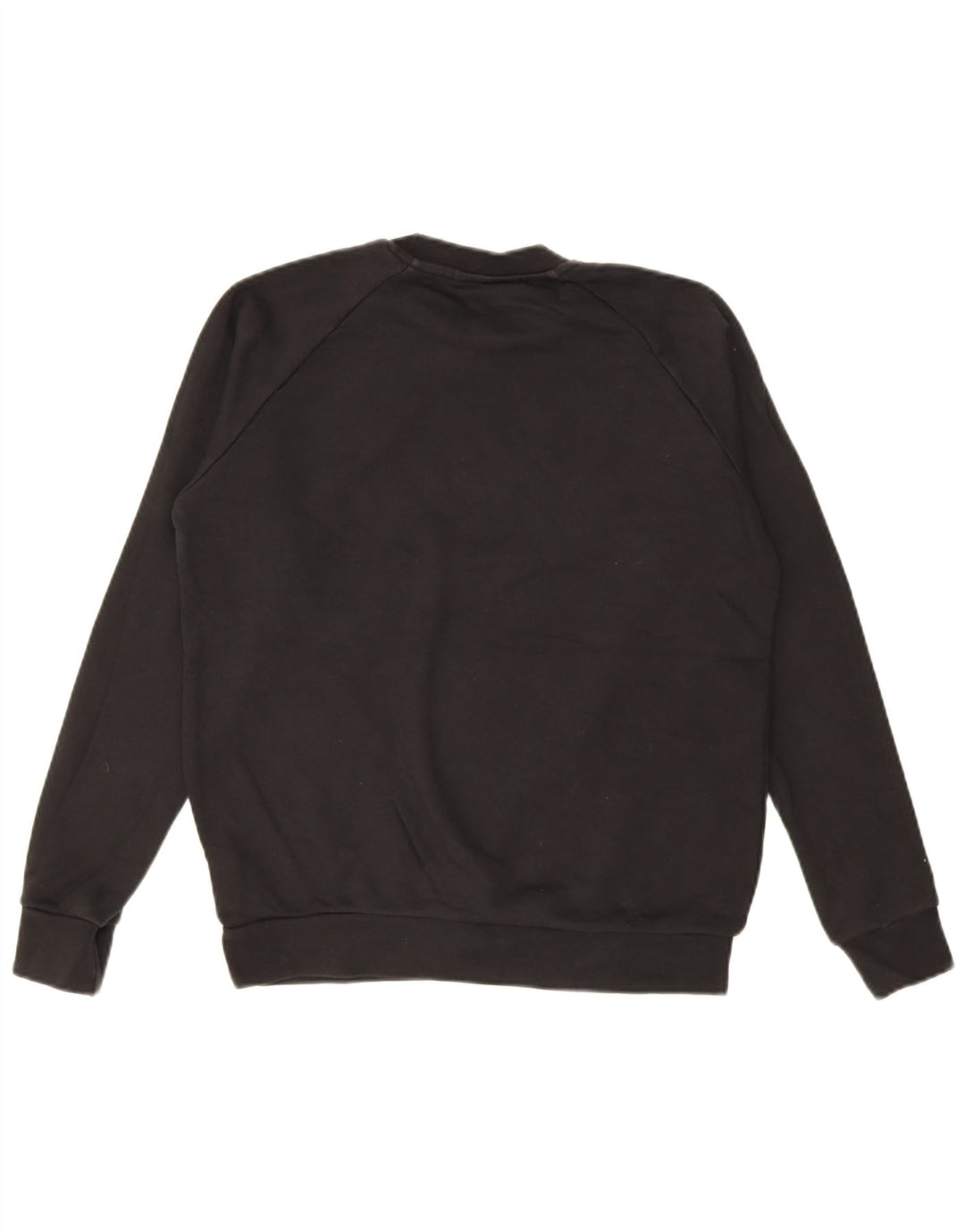 Adidas Mens Graphic Moletom Jumper Pequeno Algodão Preto