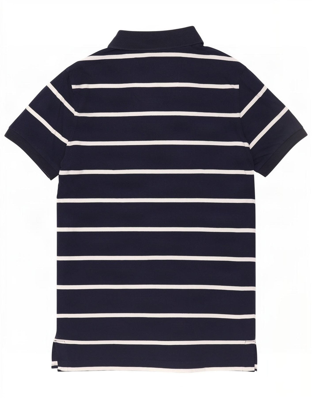 Camisa polo masculina Superdry médio algodão listrado azul marinho