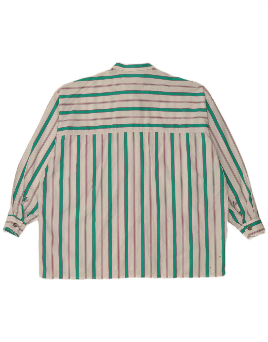 Camisa Benetton Mulher UK 18 XL Listrada Branca