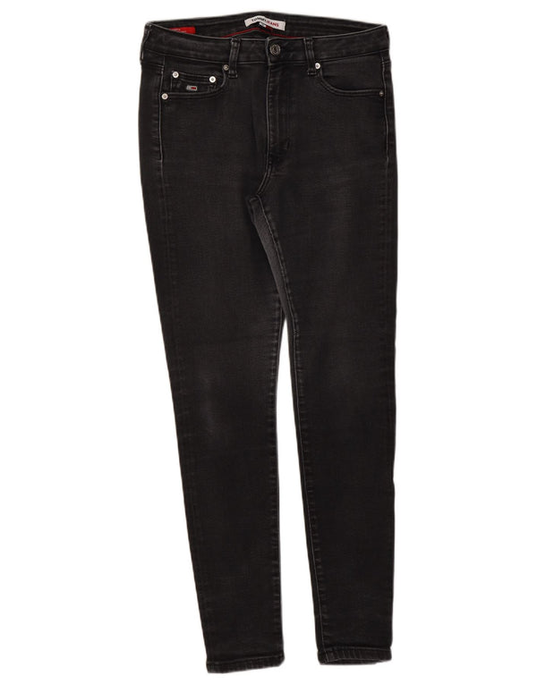 Tommy Hilfiger feminino Sylvia Skinny Jeans W30 L30 algodão preto