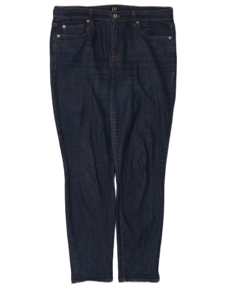 Jeans Slim Feminino Gap W32 L27 Algodão Azul Marinho