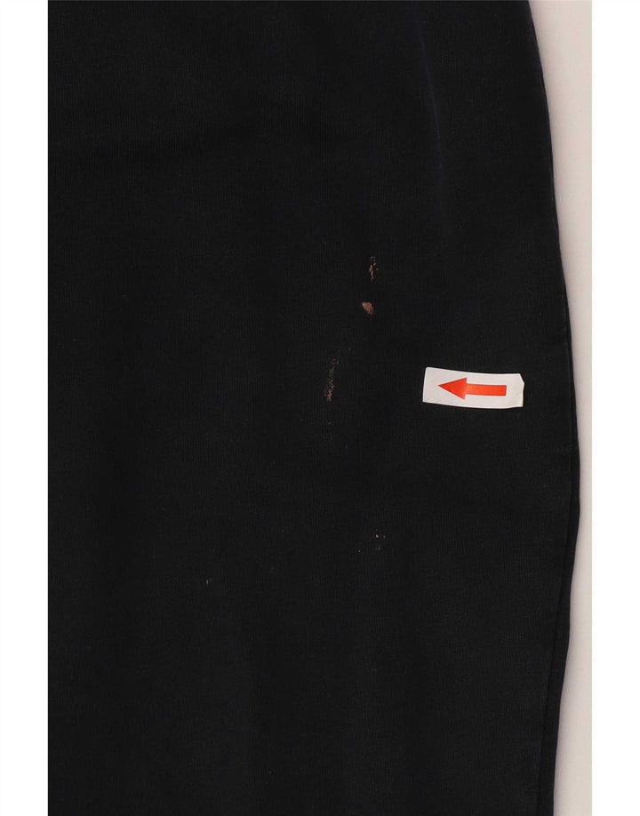 Calça de treino feminina Marks & Spencer Reino Unido 12 algodão azul marinho médio