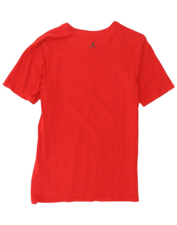 Camiseta Jordan Mens Air Graphic Top Médio Vermelho
