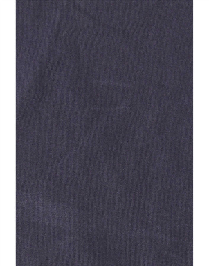 Top gráfico masculino Bench manga longa XL azul marinho algodão colorblock
