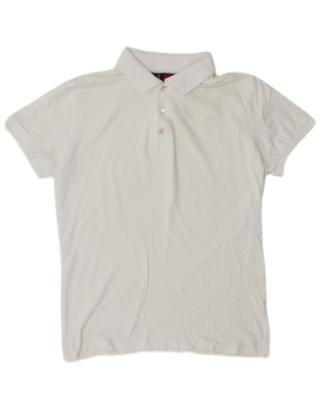 Camisa polo masculina Kappa grande branca