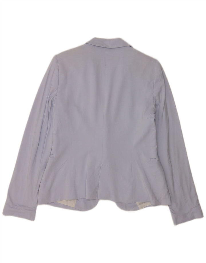 Jaqueta blazer feminina Zara com 1 botão Reino Unido 16 grande azul