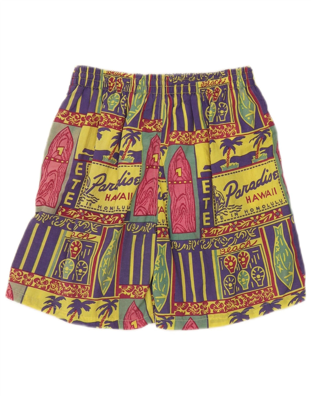 Sinful Mens Graphic Sport Shorts grandes retalhos multicoloridos havaianos