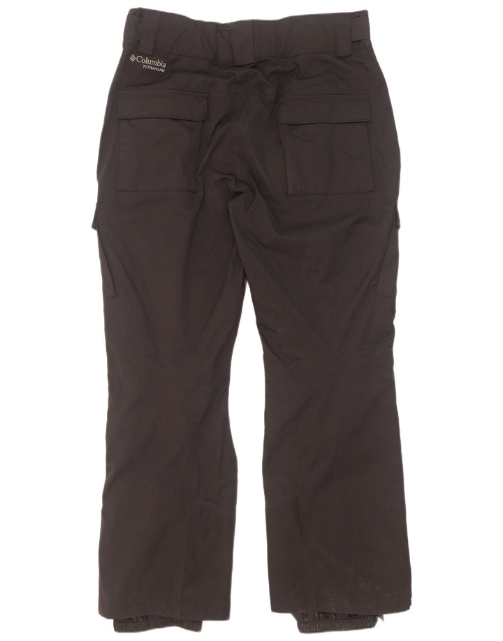 Columbia Mens Omni-Tech Cargo Ski Calças XL Preto Nylon
