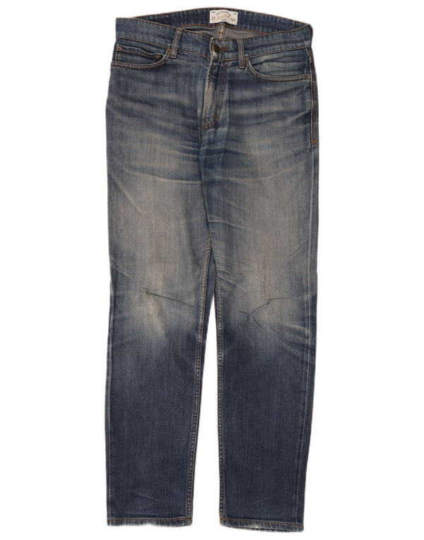 Fat Face Mens Slim Jeans W30 L32 Azul Algodão