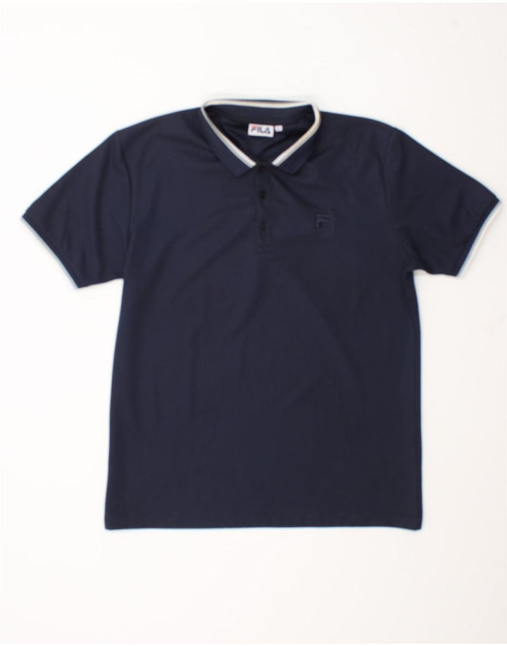 Camisa polo masculina Fila grande azul marinho