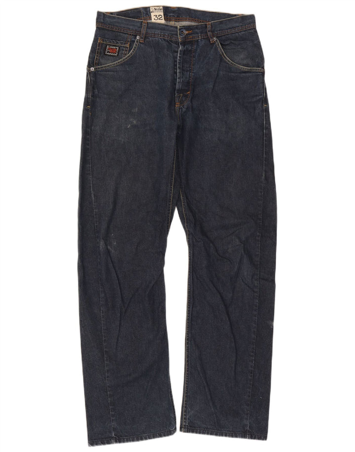 Jeans retos masculinos Volcom W32 L31 algodão azul marinho