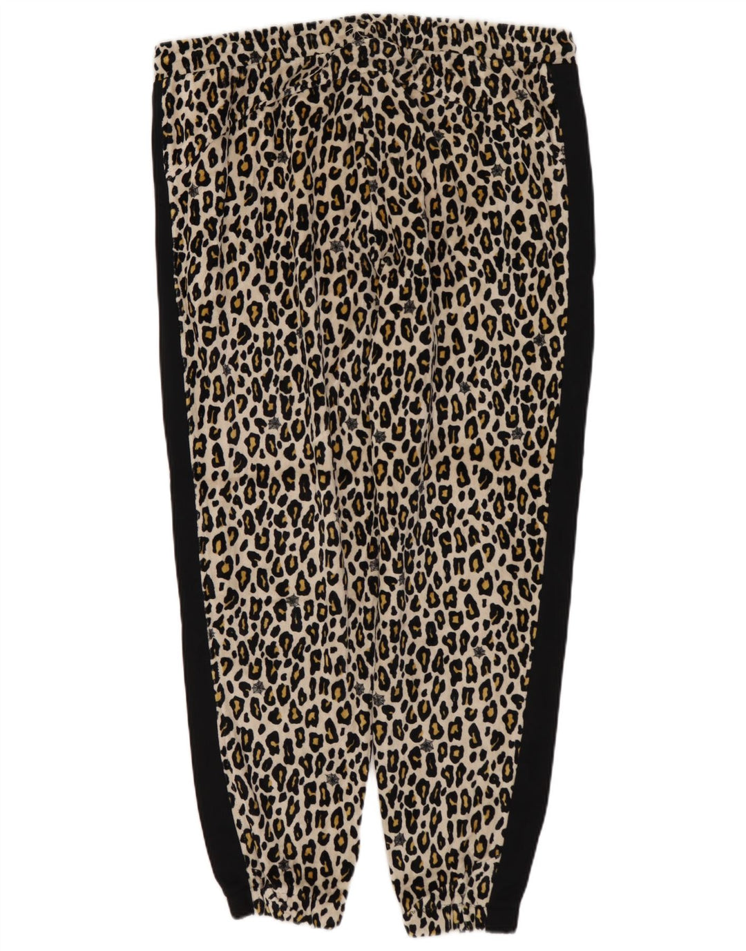 Calça de treino feminina PUMA Joggers UK 14 médio preto estampa animal