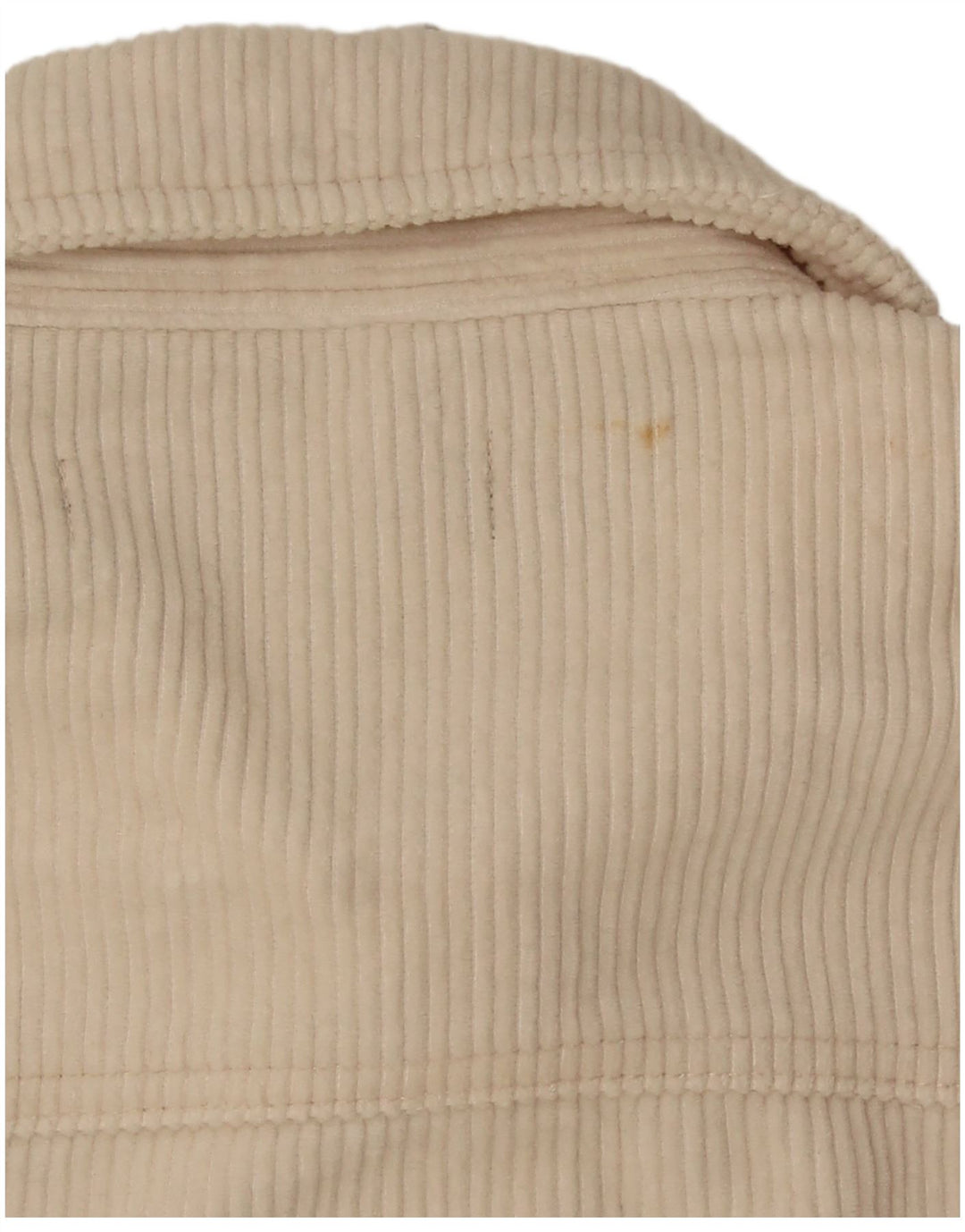 Jaqueta feminina de veludo cotelê Zara UK 10 pequeno algodão branco