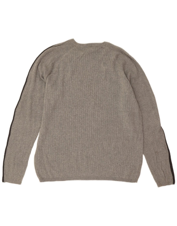 Suéter masculino Calvin Klein Jeans com gola redonda 2XL cinza colorblock