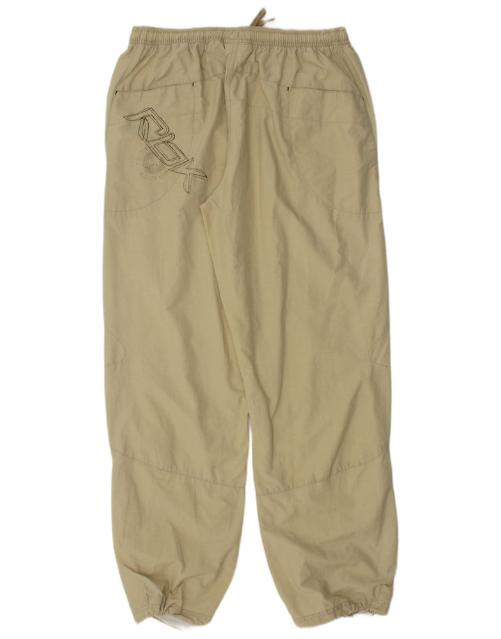 Calça de treino masculina REEBOK Graphic grande bege nylon