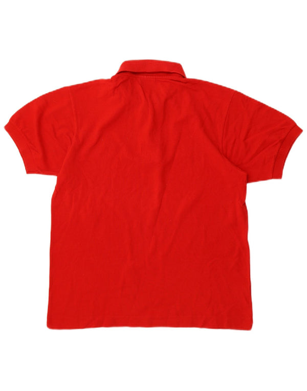 Camisa polo masculina LACOSTE tamanho 3 pequeno algodão vermelho