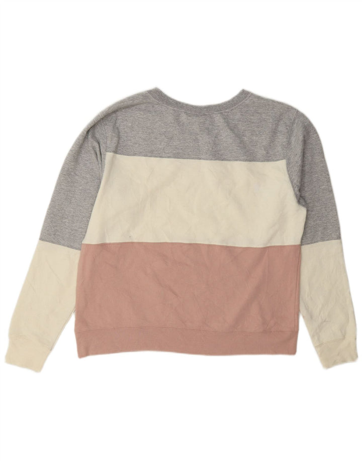 Jumper de moletom feminino Champion UK 16 grande bloco colorido multicolorido