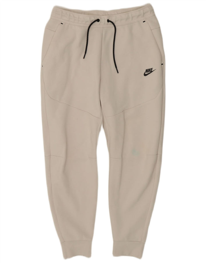Calça de treino masculina Nike joggers médio algodão branco