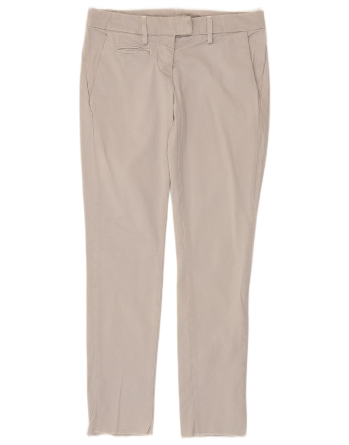 Calça Chino Dondup Feminina Slim W25 L27 Algodão Cinza