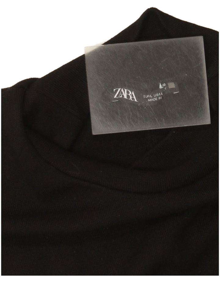 Vestido maxi feminino Zara Reino Unido 14 grande preto