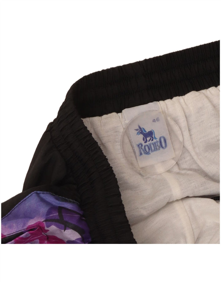 Calça esportiva feminina Rodeo Joggers IT 46 grande bloco colorido preto