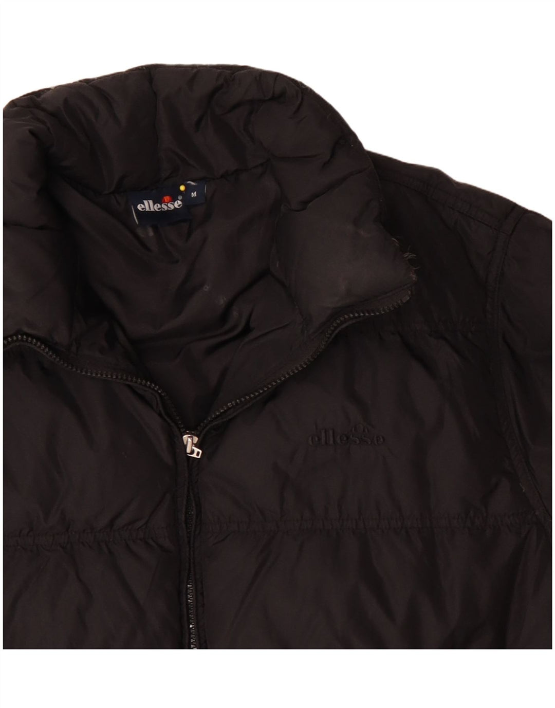 Jaqueta acolchoada masculina Ellesse UK 38 poliamida preta média