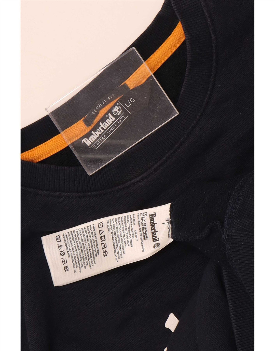 Suéter masculino Timberland Graphic Regular Fit grande azul marinho