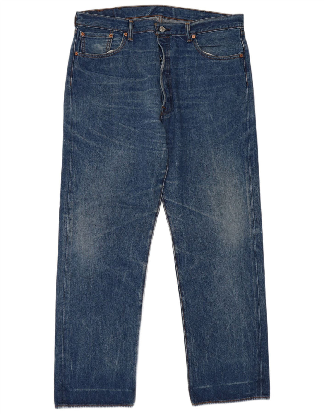 Calça jeans reta masculina Levi's W40 L34 azul algodão