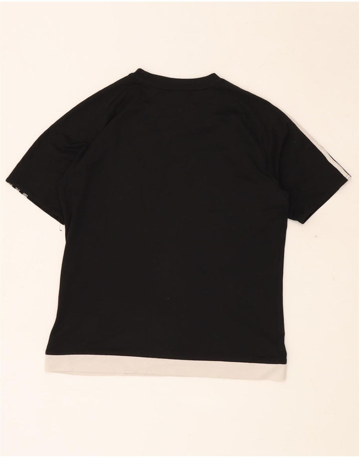 Camiseta Adidas Menino Climalite Top 13-14 Anos Preto Colorblock Poliéster