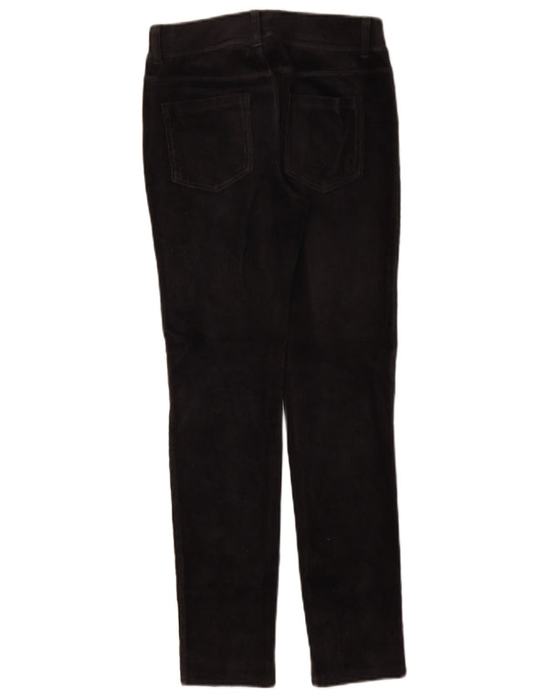 Calças skinny de veludo Benetton para meninas 9-10 anos W24 L27 pretas