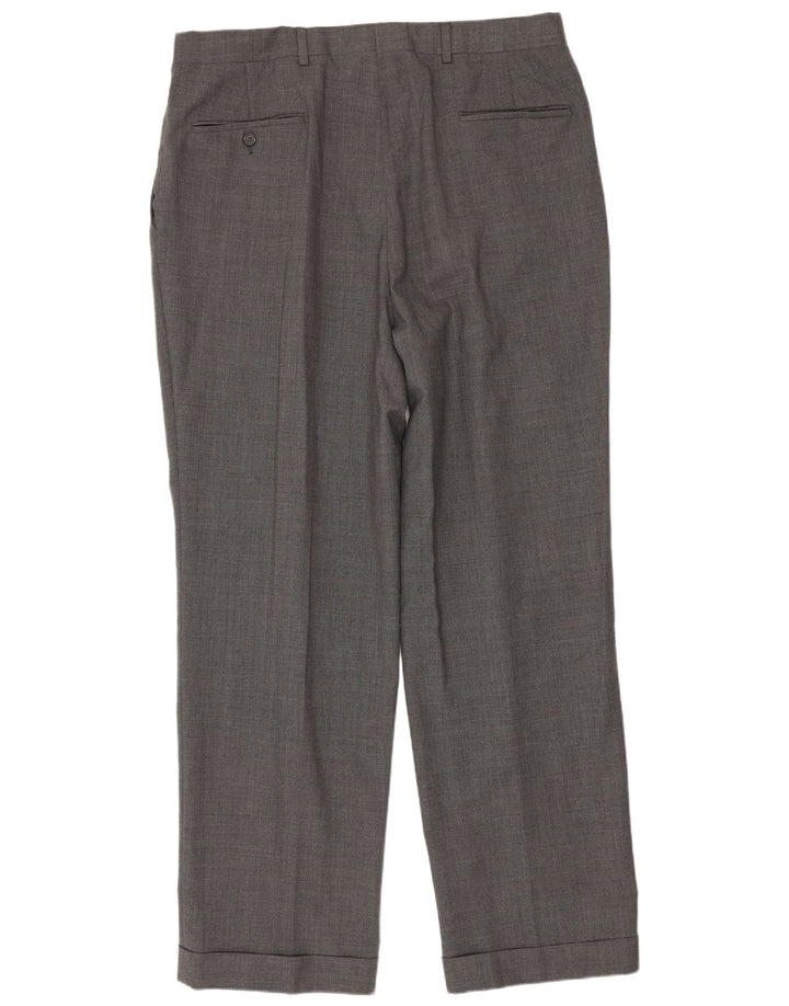 Calça masculina Burberrys Pegged Suit W36 L31 cinza