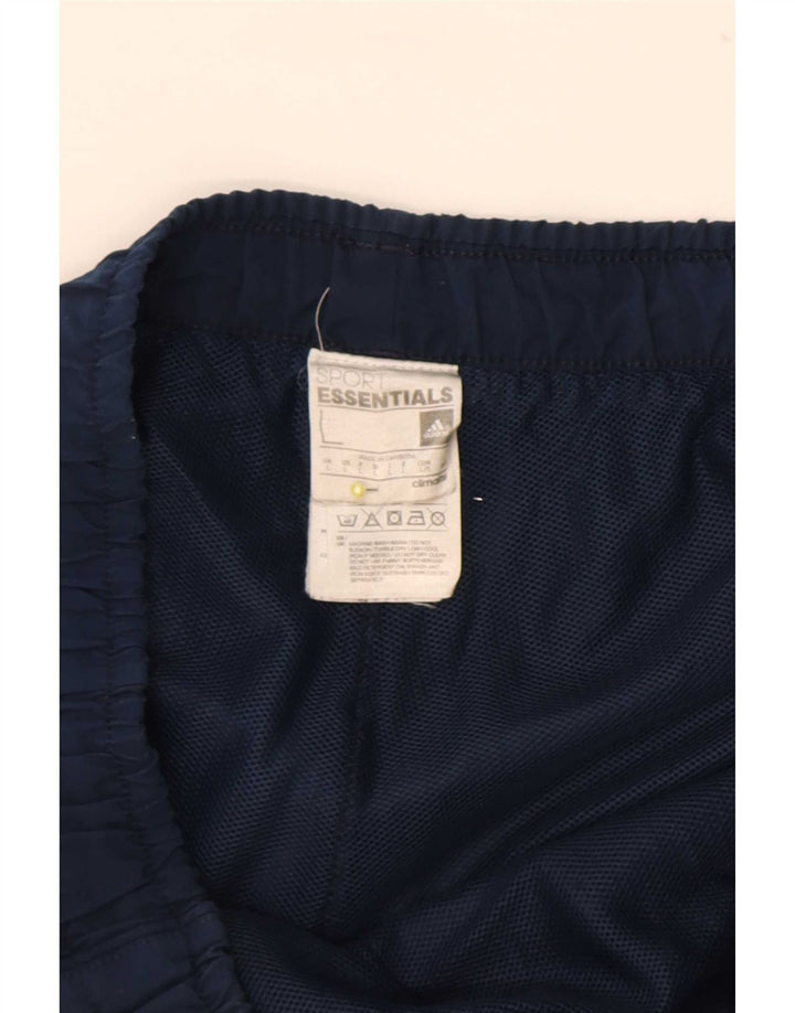 Shorts esportivos masculinos Adidas Climalite grandes poliéster azul marinho