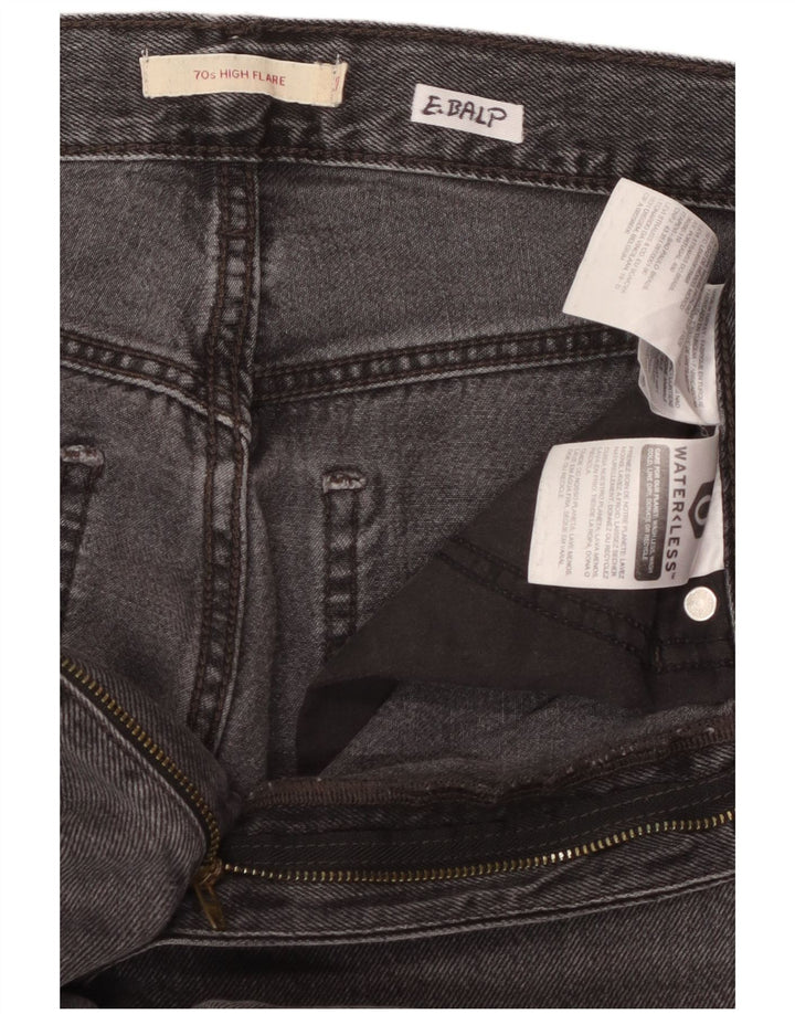 Calça jeans feminina Levi's cintura alta larga W27 L32 cinza