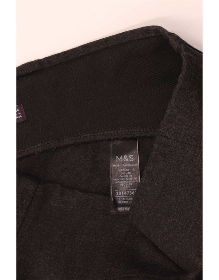 Leggings femininos Marks & Spencer UK 12 viscose cinza médio