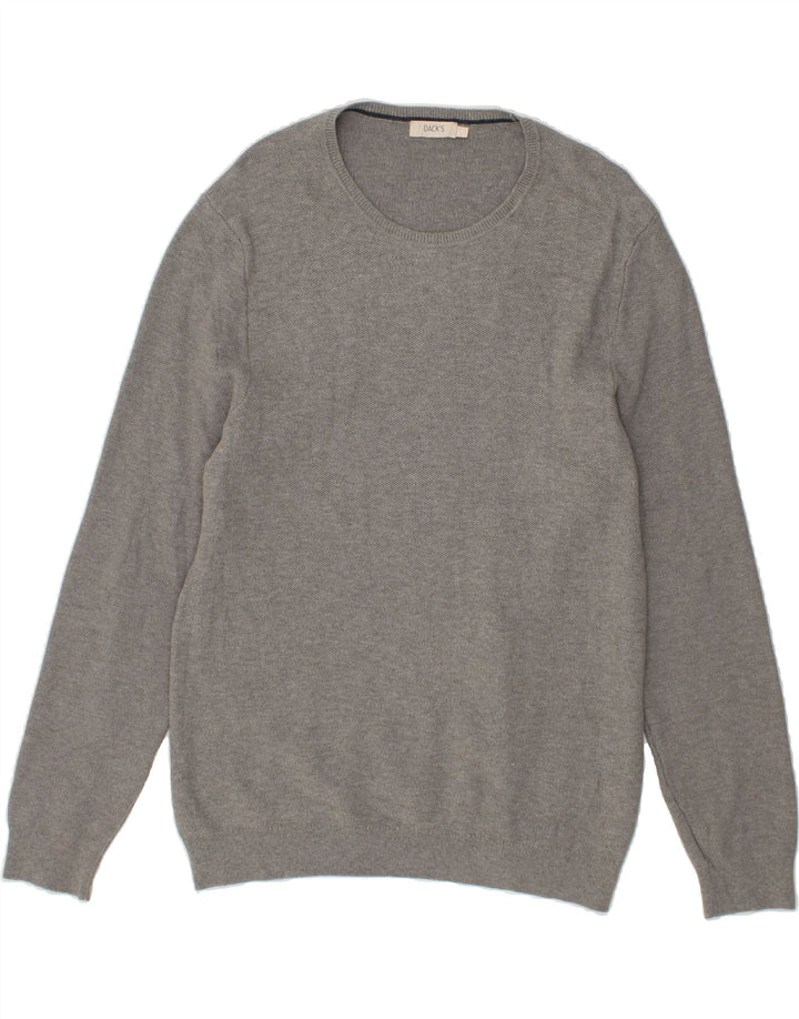 DACK'S Womens Boat Neck Jumper Sweater UK 20 2XL Grey Cotton Vintage Dack's and Second-Hand Dack's from Messina Hembry 