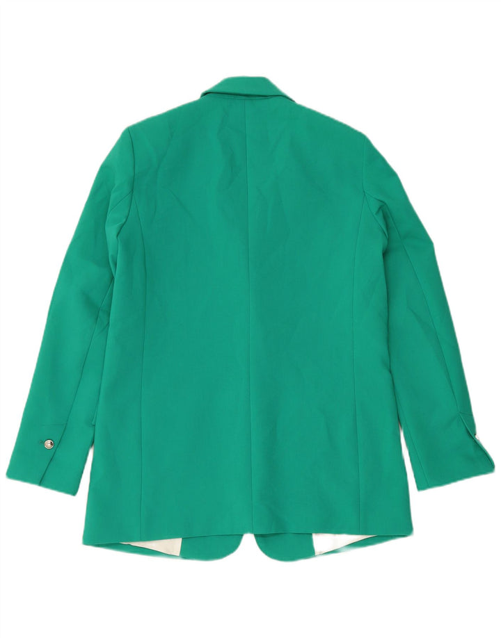 Jaqueta blazer feminina Zara com 1 botão Reino Unido 10 pequeno verde