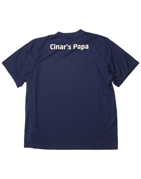 Camiseta masculina NIKE Dri Fit Graphic 2XL azul marinho poliéster