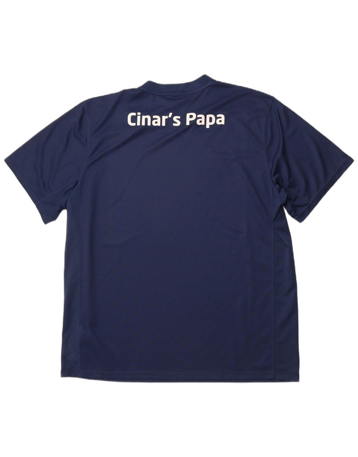 Camiseta masculina NIKE Dri Fit Graphic 2XL azul marinho poliéster