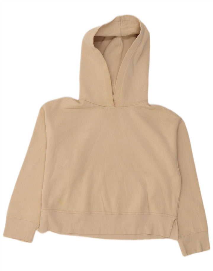Zara Womens Oversized Hoodie Jumper Reino Unido 16 Grande Bege