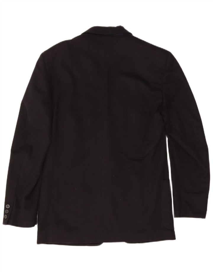 Trussardi Jeans Jaqueta blazer masculina de 2 botões IT 46 pequena preta