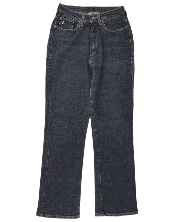 Calça jeans feminina Oasis Regular Fit Straight UK 12 Médio W26 L30 Azul Algodão