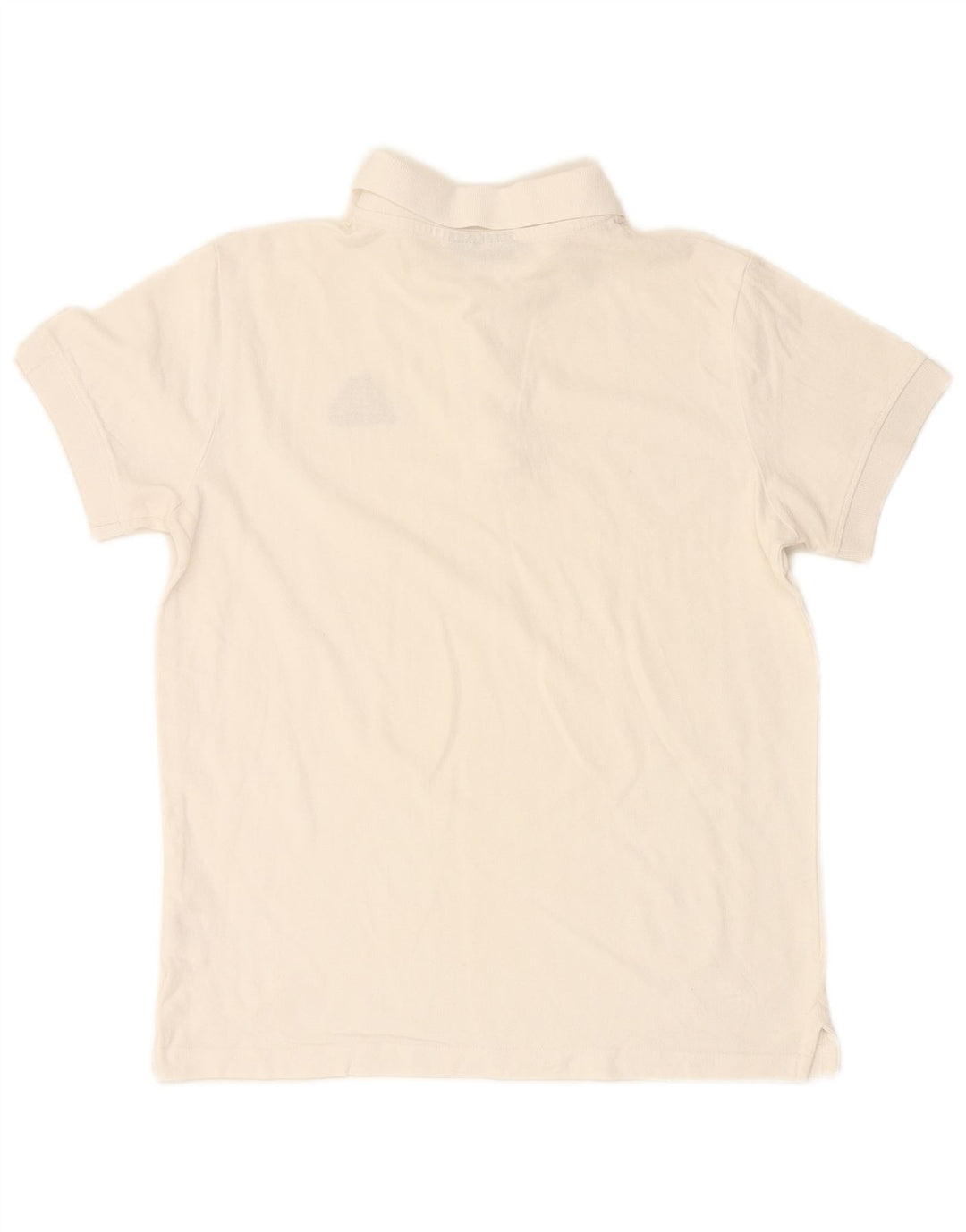 Camisa polo masculina KAPPA de algodão branco médio