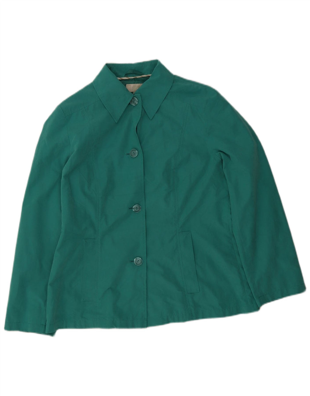 Jaqueta bomber feminina Marks & Spencer Reino Unido 14 poliéster verde médio