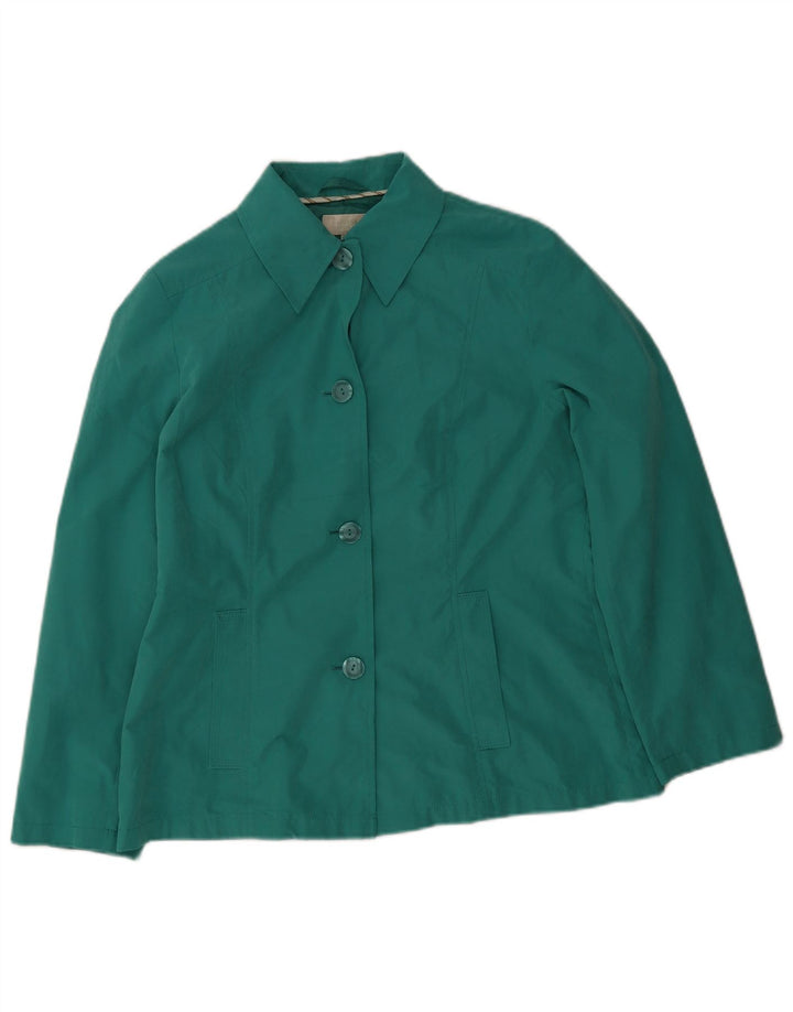 Jaqueta bomber feminina Marks & Spencer Reino Unido 14 poliéster verde médio
