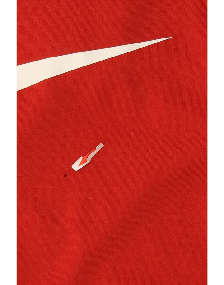 Nike Mens Dri Fit Graphic Hoodie Jumper Médio Laranja Poliéster
